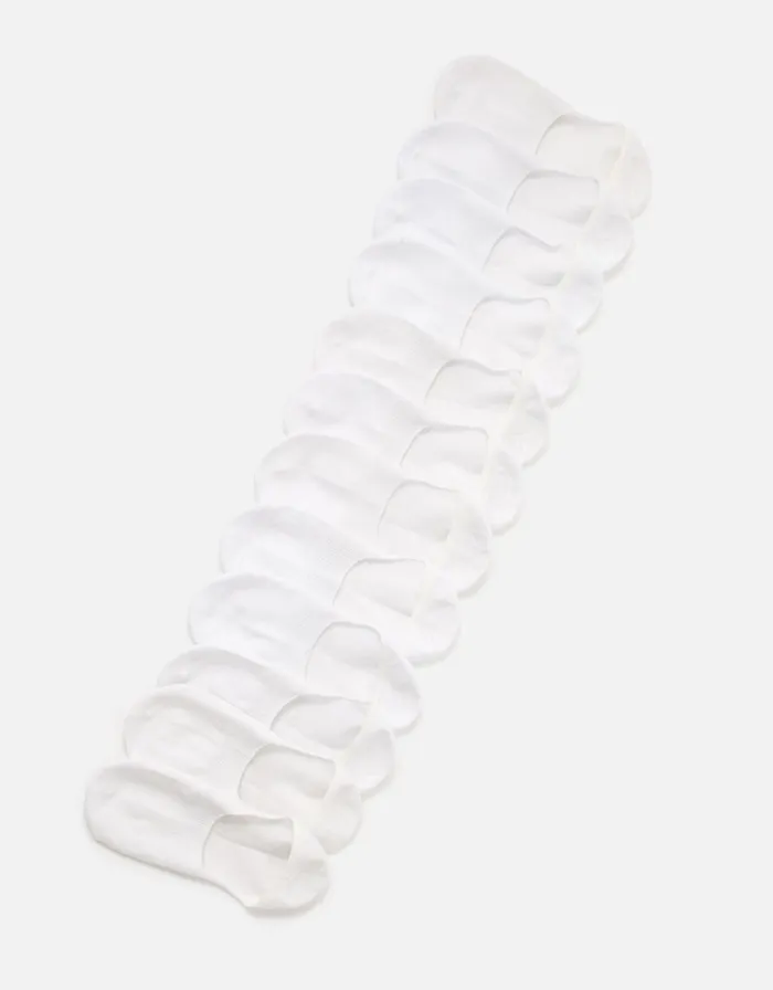 Accessorize Supersoft Bamboo Footsie Sock Multipack White White Women Socks and Tights