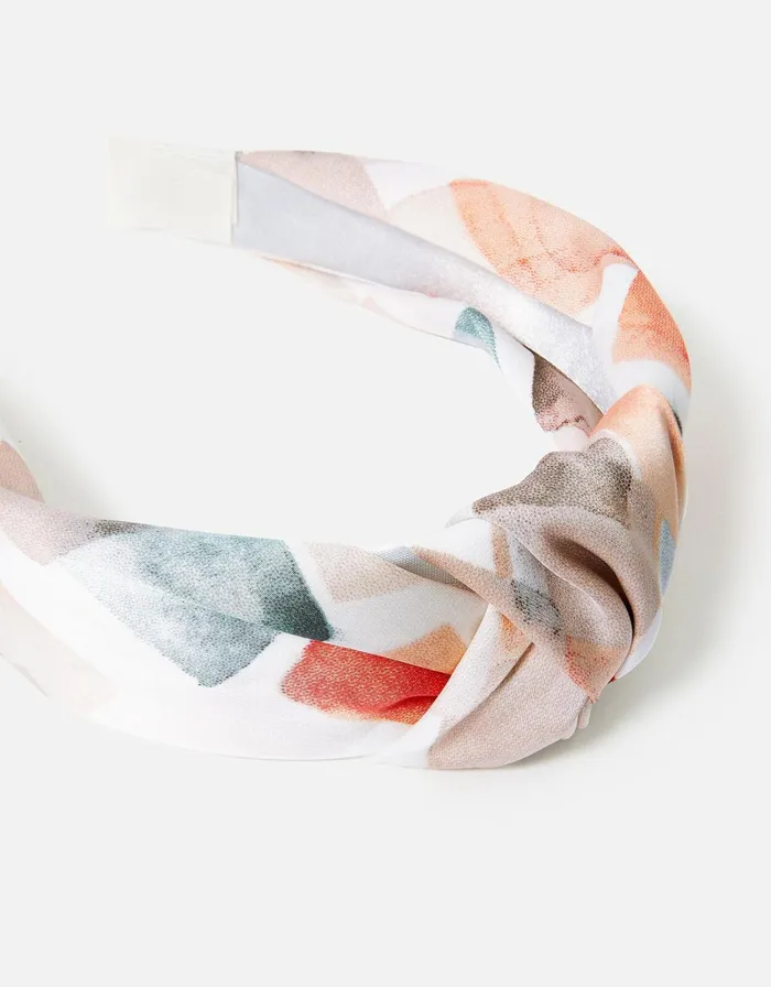 Accessorize Watercolour Print Wide Knot Headband Women Headbands