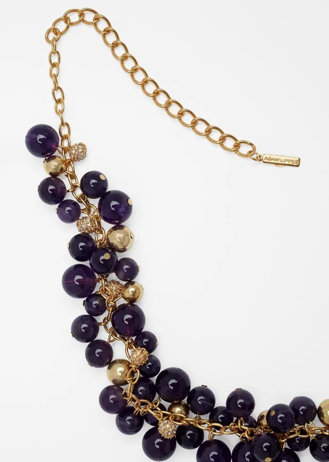 Adam Lippes Necklaces Semi Precious Bead Cluster Necklace Amethyst 8211 Women