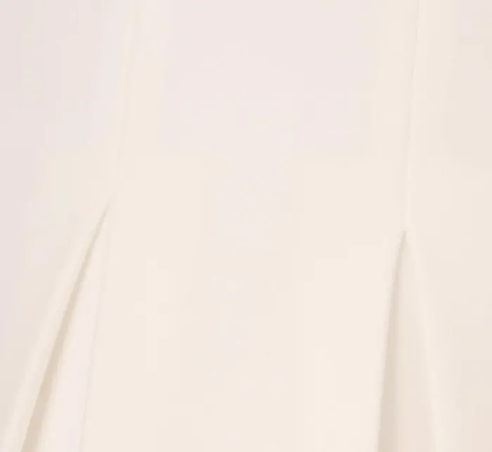 Adrianna Papell Day Dresses Long Sleeve Tuxedo Mini Dress With Crystal Button Accents In Ivory 8211 Women