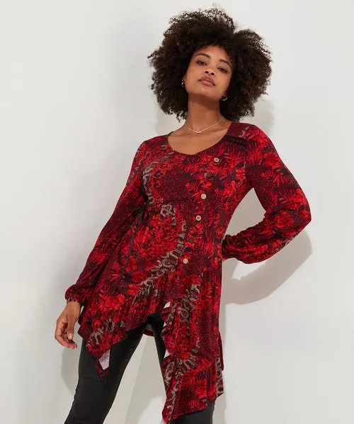 All In the Details Jersey Tunic Orange Apparel Tops Tunics and Blouses Joebrowns
