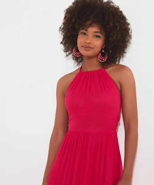 Apparel Halle Halter Neck Dress Pink Dresses Joebrowns Apparel Halle Halter Neck Dress Pink Dresses Joebrowns