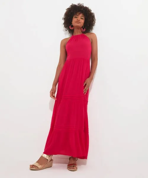 Apparel Halle Halter Neck Dress Pink Dresses Joebrowns Apparel Halle Halter Neck Dress Pink Dresses Joebrowns