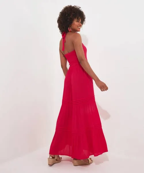 Apparel Halle Halter Neck Dress Pink Dresses Joebrowns Apparel Halle Halter Neck Dress Pink Dresses Joebrowns