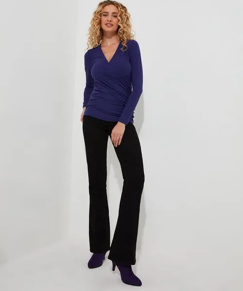 Apparel Joebrowns Forever Free Wrap Top Purple Tops Tunics and Blouses Apparel Joebrowns Forever Free Wrap Top Purple Tops Tunics and Blouses