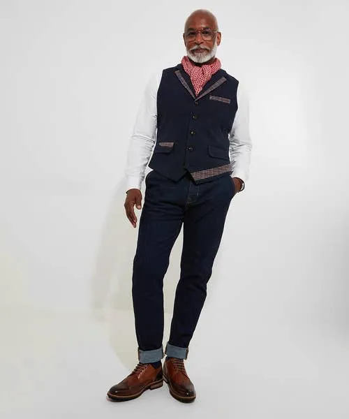 Apparel Joebrowns Mix It Up Waistcoat Blue Coats and Jackets Apparel Joebrowns Mix It Up Waistcoat Blue Coats and Jackets