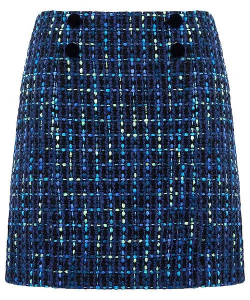 Apparel Joebrowns Tiah Tweed Skirt Blue Skirts Apparel Joebrowns Tiah Tweed Skirt Blue Skirts