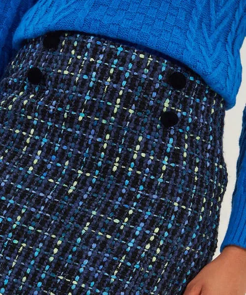 Apparel Joebrowns Tiah Tweed Skirt Blue Skirts Apparel Joebrowns Tiah Tweed Skirt Blue Skirts