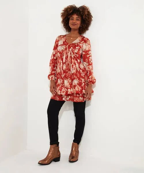 Apparel Tops Tunics and Blouses Joebrowns Perfectly Plisse Tunic Burnt Orange Apparel Tops Tunics and Blouses Joebrowns Perfectly Plisse Tunic Burnt Orange