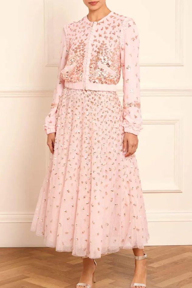 Autumn Leaves Ballerina Skirt Pink Women Needle and Thread Skirts