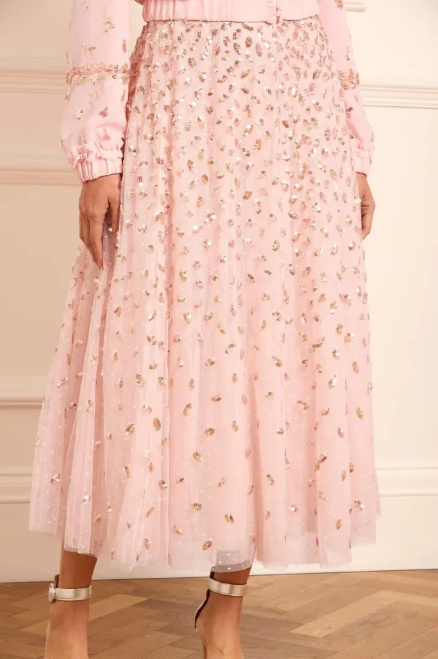 Autumn Leaves Ballerina Skirt Pink Women Needle and Thread Skirts