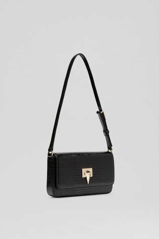 Bags Scanlan Theodore Women EMBOSSED SLIM BAG BLACK Bags Scanlan Theodore Women EMBOSSED SLIM BAG BLACK
