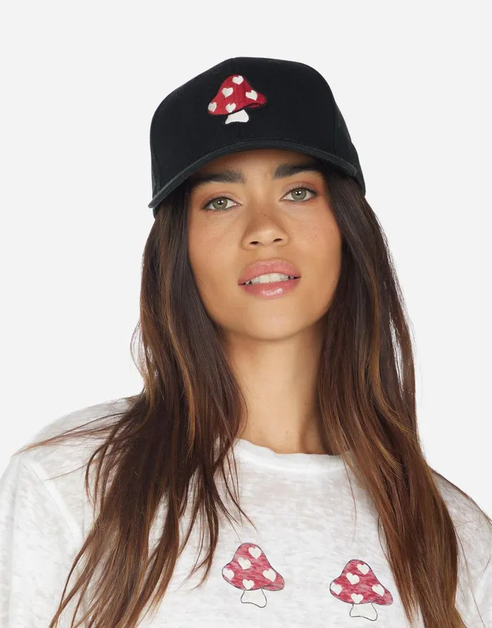 Bay Mushroom Happyface Black Women039s Lauren Moshi Hats