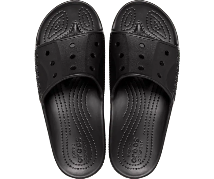 Baya II Slide Black Men Crocs Slides