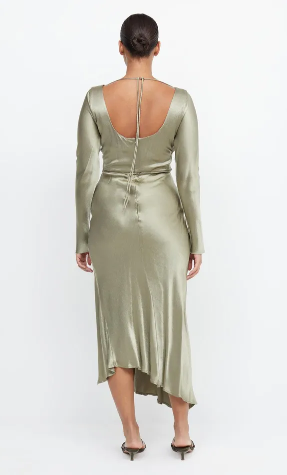 Bec Bridge Bridesmaid Dresses Women MOON DANCE LONG SLEEVE MAXI DRESS 8211 SAGE