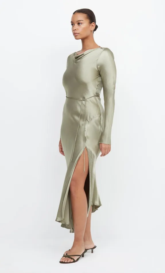 Bec Bridge Bridesmaid Dresses Women MOON DANCE LONG SLEEVE MAXI DRESS 8211 SAGE