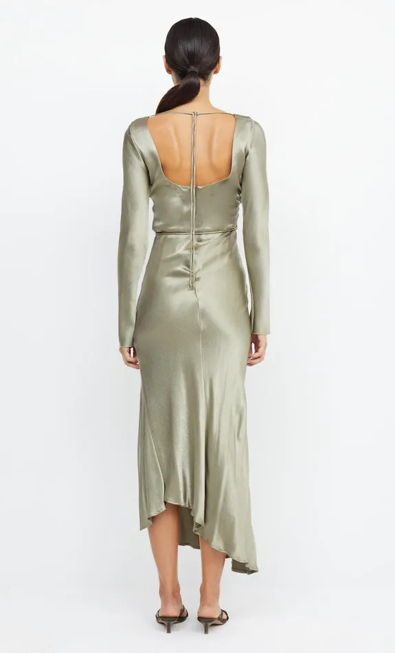 Bec Bridge Bridesmaid Dresses Women MOON DANCE LONG SLEEVE MAXI DRESS 8211 SAGE