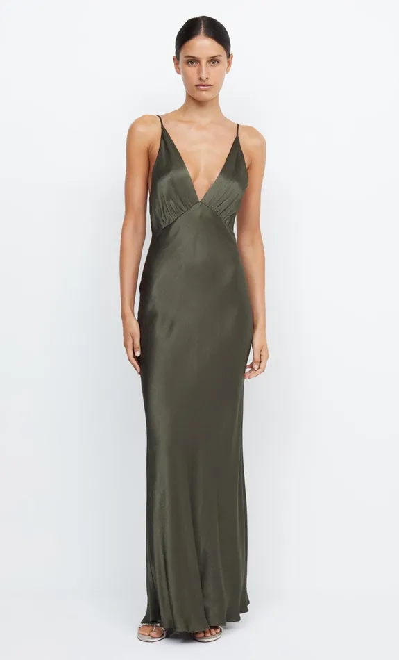 Bec Bridge Bridesmaid Dresses Women MOON DANCE V MAXI DRESS 8211 DARK WILLOW