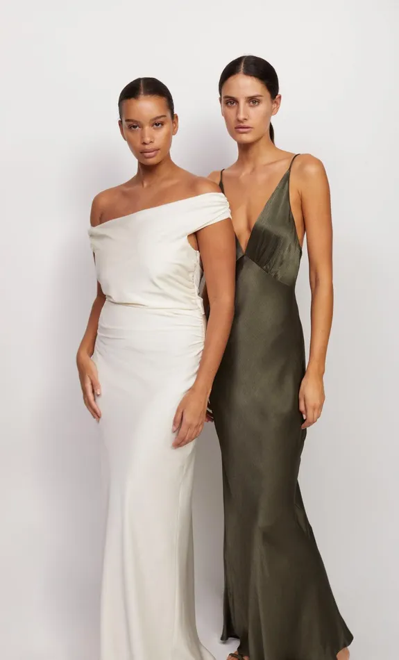 Bec Bridge Bridesmaid Dresses Women MOON DANCE V MAXI DRESS 8211 DARK WILLOW