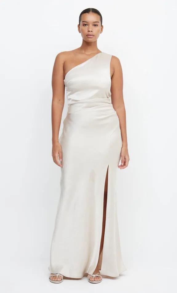 Bec Bridge Bridesmaid Dresses Women THE DREAMER ASYM DRESS 8211 SAND