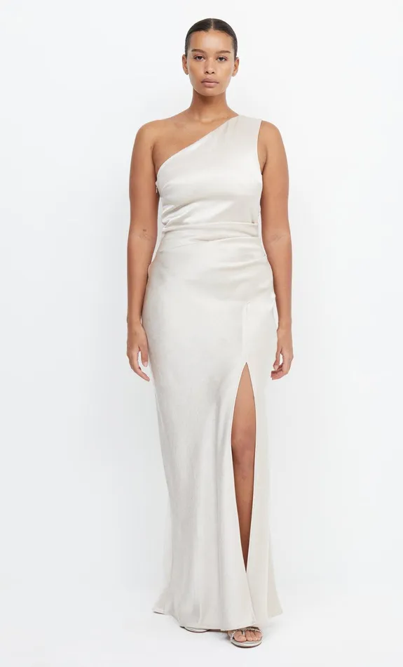 Bec Bridge Bridesmaid Dresses Women THE DREAMER ASYM DRESS 8211 SAND