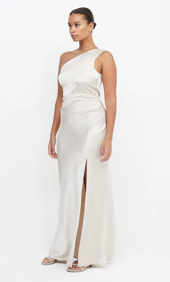 Bec Bridge Bridesmaid Dresses Women THE DREAMER ASYM DRESS 8211 SAND