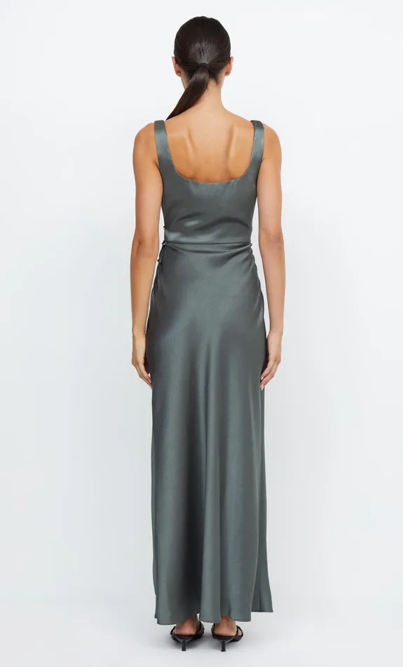 Bec Bridge Bridesmaid Dresses Women THE DREAMER SQUARE NECK DRESS 8211 DARK WILLOW