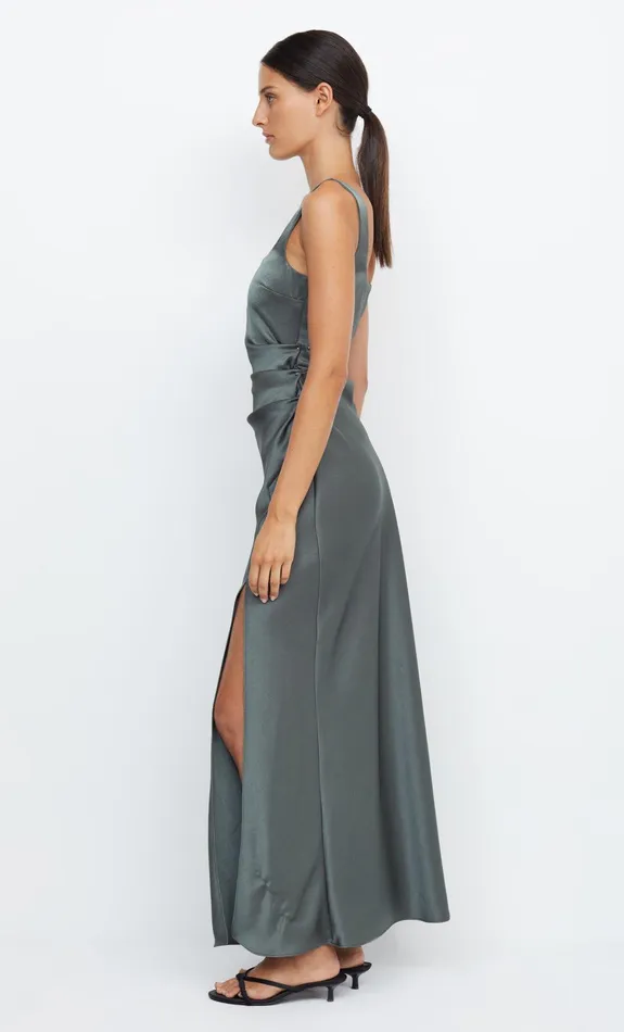 Bec Bridge Bridesmaid Dresses Women THE DREAMER SQUARE NECK DRESS 8211 DARK WILLOW