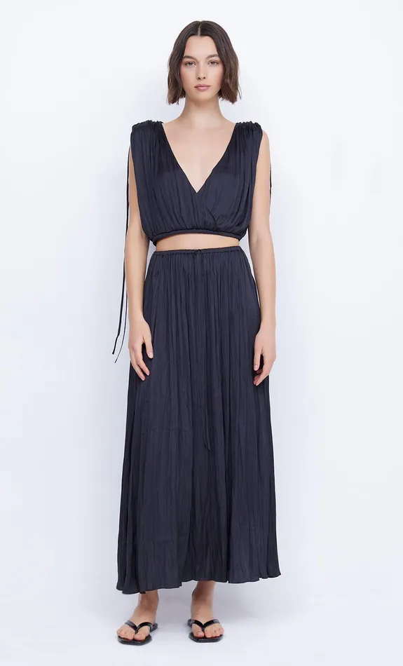 Bec Bridge Cropped Women LOUANN WRAP TOP 8211 BLACK