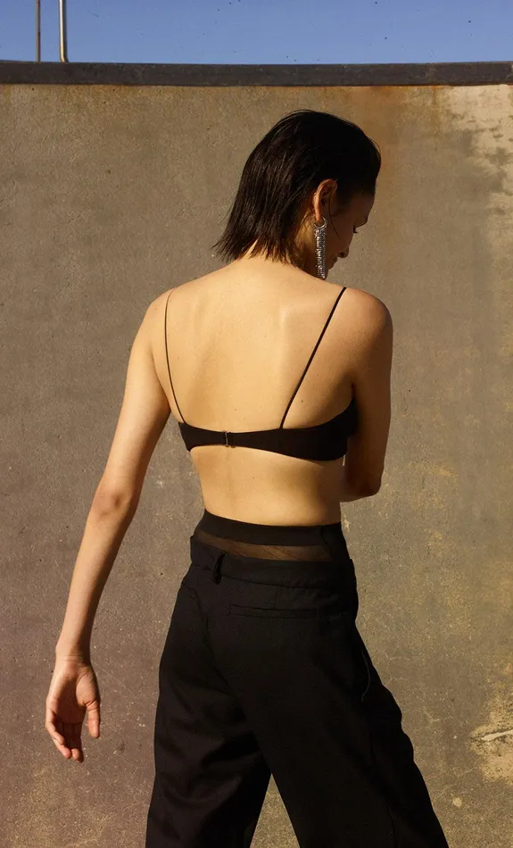 Bec Bridge Cropped Women MONTANA BRALETTE 8211 BLACK