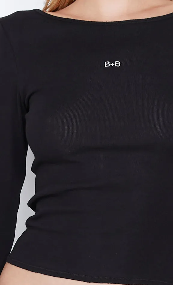 Bec Bridge Long Sleeve Women BB LONG SLEEVE TOP 8211 BLACK