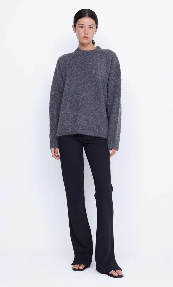 Bec Bridge Long Sleeve Women BRICE KNIT JUMPER 8211 CHARCOAL