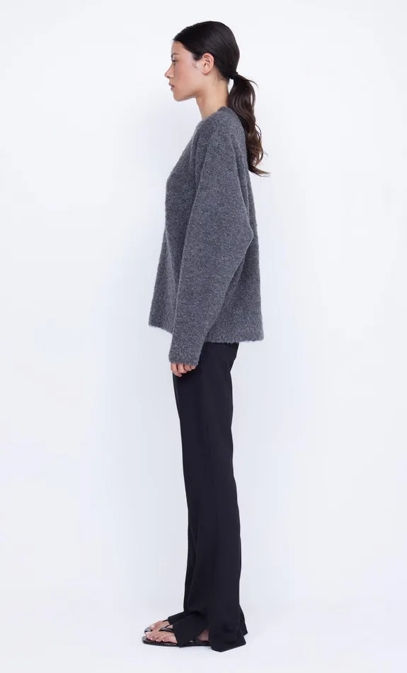Bec Bridge Long Sleeve Women BRICE KNIT JUMPER 8211 CHARCOAL