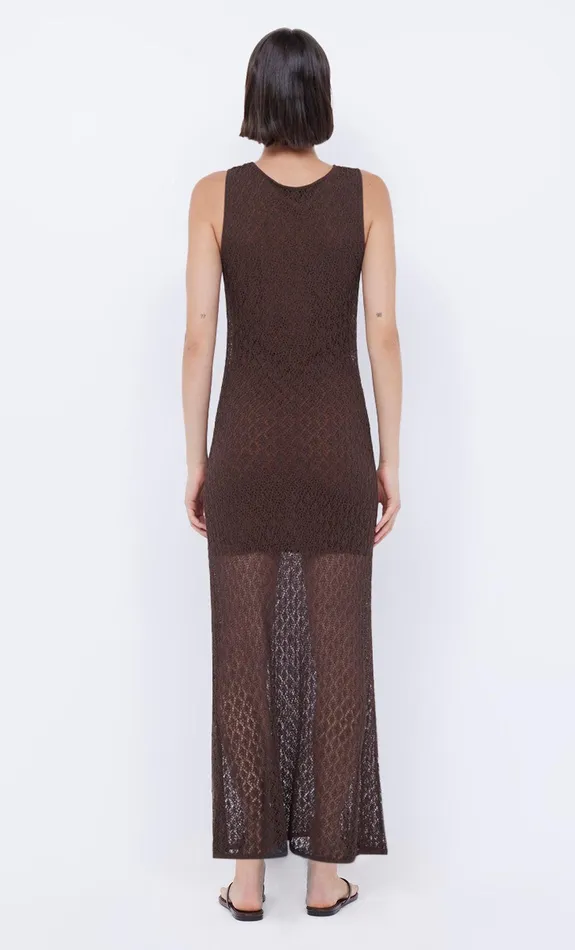 Bec Bridge Maxi Dresses Women AURORA KEYHOLE DRESS 8211 CHOC