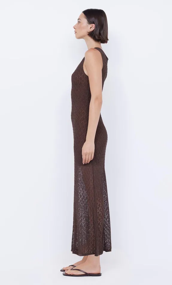 Bec Bridge Maxi Dresses Women AURORA KEYHOLE DRESS 8211 CHOC