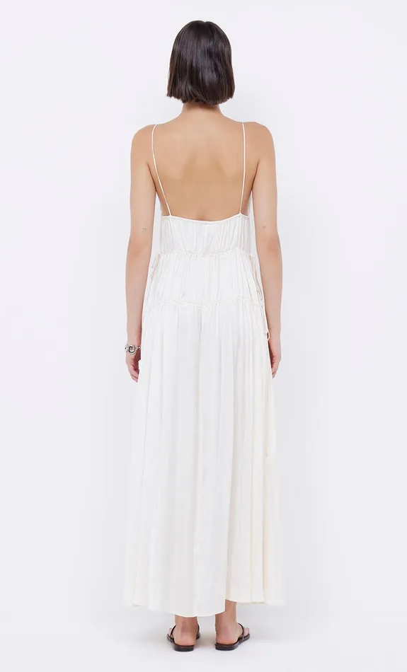 Bec Bridge Maxi Dresses Women DELPHI GATHERED DRESS 8211 IVORY