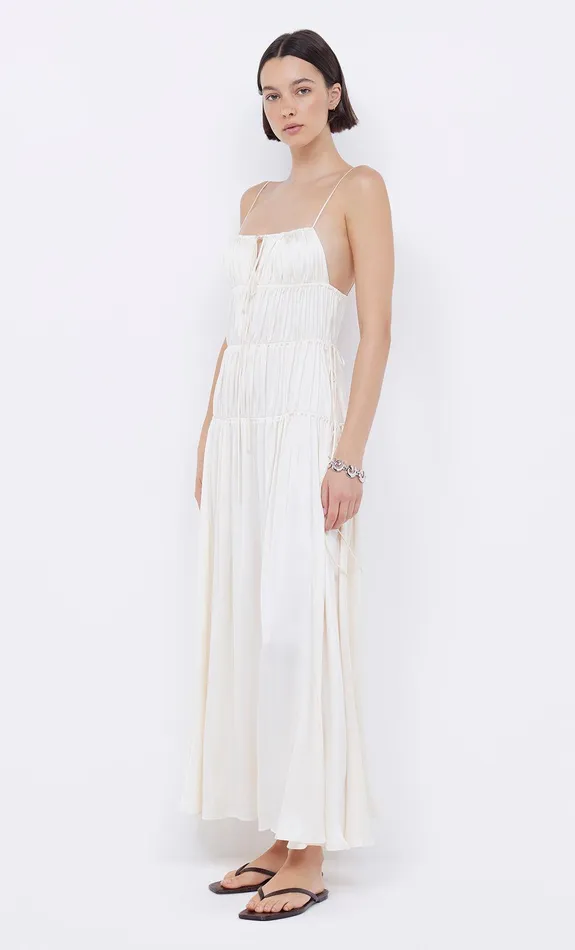 Bec Bridge Maxi Dresses Women DELPHI GATHERED DRESS 8211 IVORY