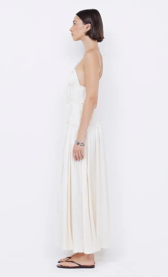 Bec Bridge Maxi Dresses Women DELPHI GATHERED DRESS 8211 IVORY