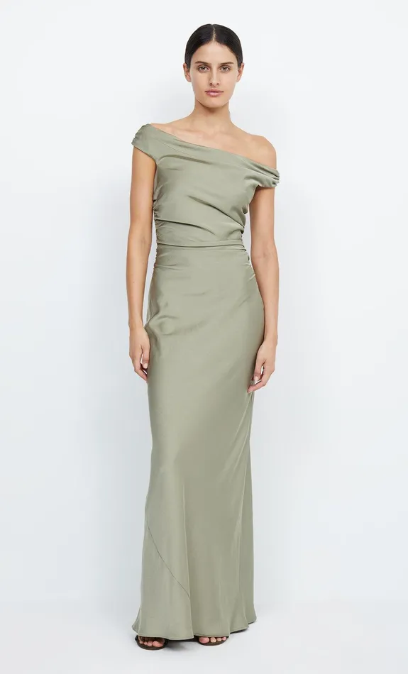 Bec Bridge Maxi Dresses Women ETERNITY OFF SHOULDER MAXI 8211 SAGE