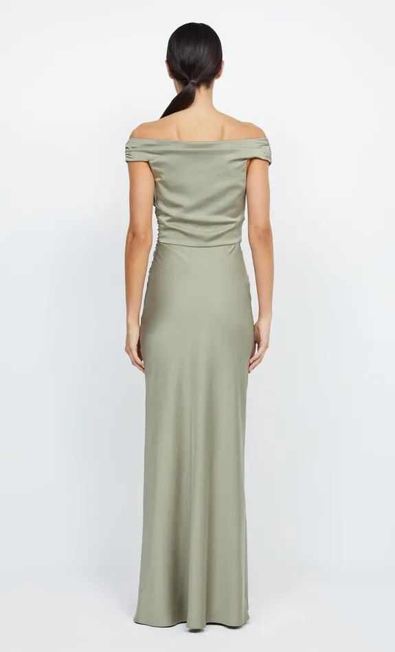 Bec Bridge Maxi Dresses Women ETERNITY OFF SHOULDER MAXI 8211 SAGE