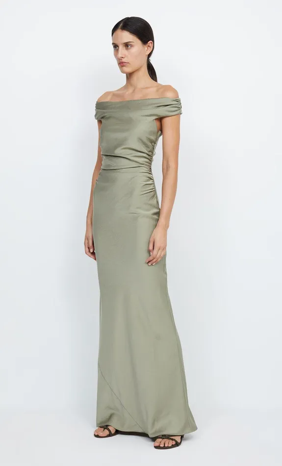 Bec Bridge Maxi Dresses Women ETERNITY OFF SHOULDER MAXI 8211 SAGE