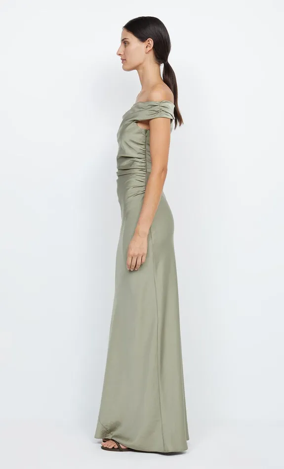 Bec Bridge Maxi Dresses Women ETERNITY OFF SHOULDER MAXI 8211 SAGE