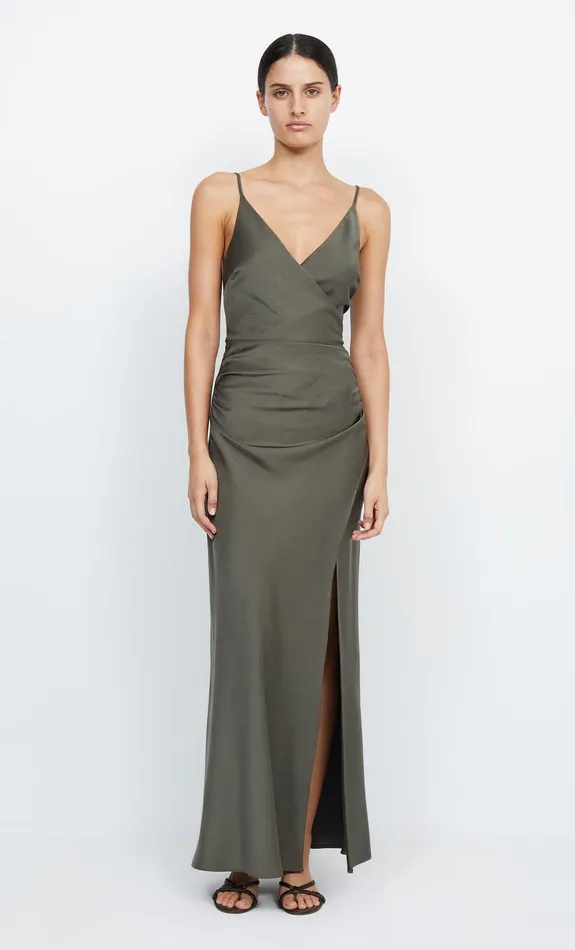Bec Bridge Maxi Dresses Women ETERNITY V MAXI DRESS 8211 DARK WILLOW