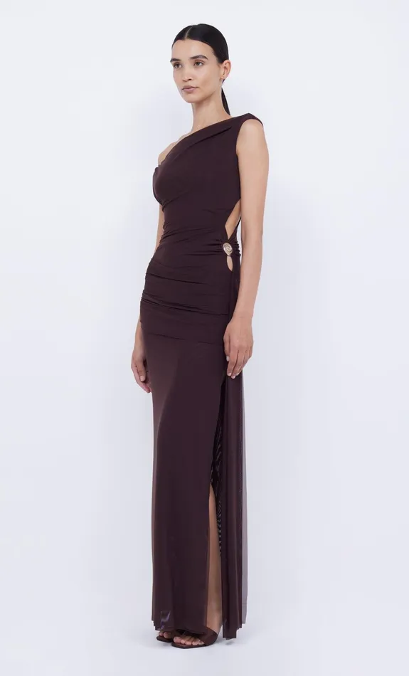 Bec Bridge Maxi Dresses Women KAILANI ASYM DRESS 8211 CHOCOLATE