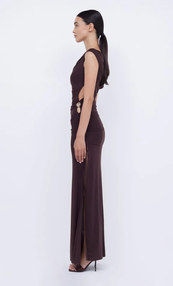 Bec Bridge Maxi Dresses Women KAILANI ASYM DRESS 8211 CHOCOLATE
