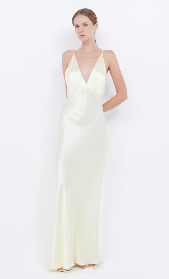 Bec Bridge Maxi Dresses Women MOON DANCE V MAXI DRESS 8211 ICE YELLOW