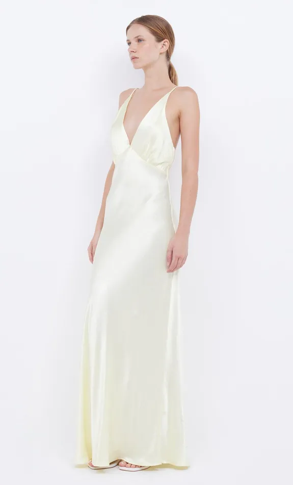 Bec Bridge Maxi Dresses Women MOON DANCE V MAXI DRESS 8211 ICE YELLOW