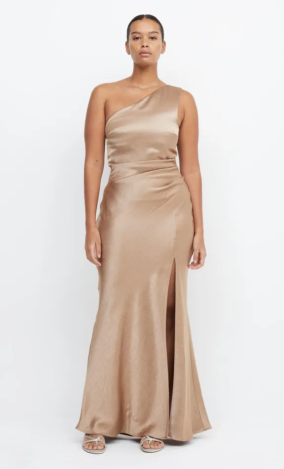 Bec Bridge Maxi Dresses Women THE DREAMER ASYM DRESS 8211 GOLDEN