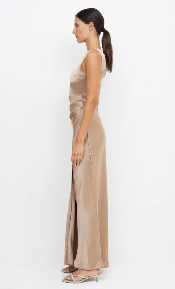 Bec Bridge Maxi Dresses Women THE DREAMER ASYM DRESS 8211 GOLDEN