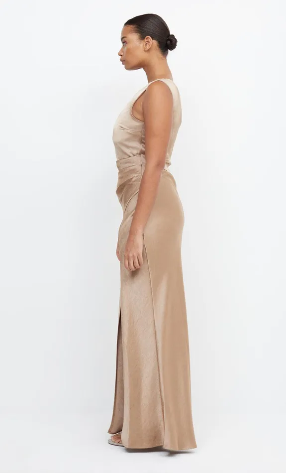Bec Bridge Maxi Dresses Women THE DREAMER ASYM DRESS 8211 GOLDEN